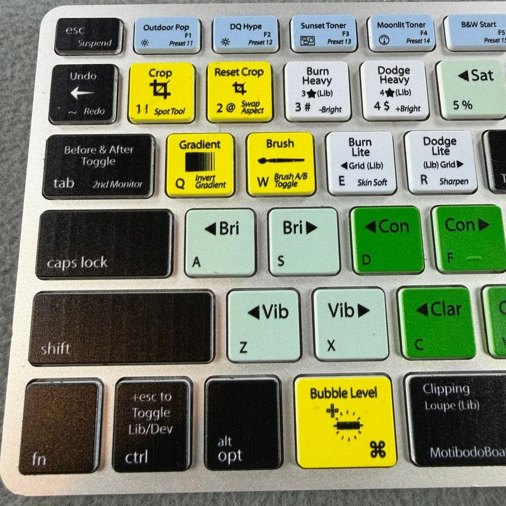 MotibodoBoard v2.00LR Adobe Lightroom Editing Keyboard Apple A1242 Wired USB‎